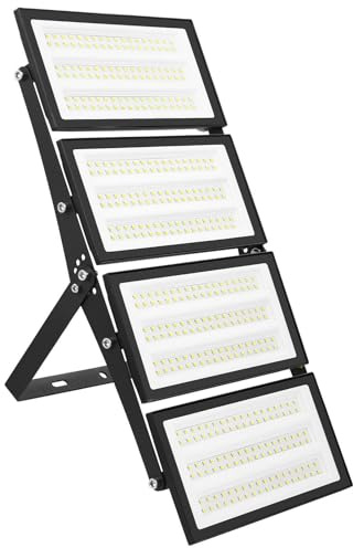 Mingchengheng LED Strahler Flutlichter Außen - 400W LED Strahler Flutlichter Außen - Scheinwerfer Außenstrahler 5700K Kaltweiß IP66 Wasserdicht - LED Fluter Für Garten Garage Sportplatz