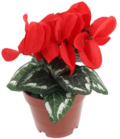 Ciieeo Topfpflanze Schreibtischdekoration Simulation Pflanzenbonsai Gefälschte Bonsais Kunstpflanzen Heimdekorationen Grüne Pflanzen Rose Anlage Blumen Sind Seide Mehrfarbig Rot Ornamente