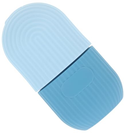 SKISUNO Silicone Ice Roller Mold for Face and Eyes Blue Facial Ice Holder Skin Massage Tool to Shrink Pores and Reduce Puffiness for Women's Skincare