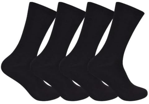 ITRAT Calcetines no elásticos para hombre, calcetines térmicos aptos para diabéticos, calcetines gruesos de invierno, calcetines cálidos y cómodos, absorben la humedad, botas transpirables para