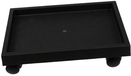 IWOWHERO Plateau Mobile en Plastique pour Pot de Fleurs, Support à roulettes, Design Épaissi, pour Terrasse et Balcon