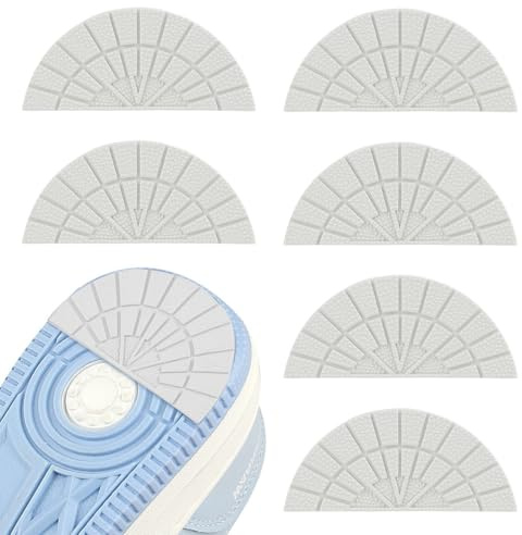 2 Paar weiße, rutschfeste, geklebte Einlagen, Sohlenschutz, rutschfeste Einlagen für Absätze, unisex (aj1 Schuhe)