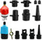 Aufblasbarer SUP Pumpe Adapter, Paddle Board SUP Ventiladapter mit 9 Standard Luftpumpendüsen, Sup Ventil Adapter, für Schlauchboot Aufblasbare SUP Boot Paddl-e Board Stand Up Pa-ddle Boar-d