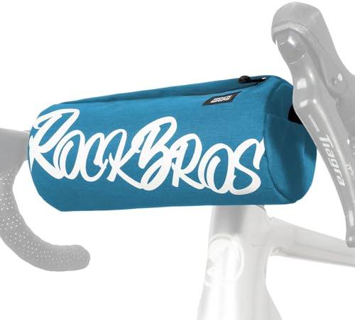 ROCKBROS Väska för cykelstyre liten förpackning med axelrem för MTB, grus, skoter, E-cykel, 2 L blå