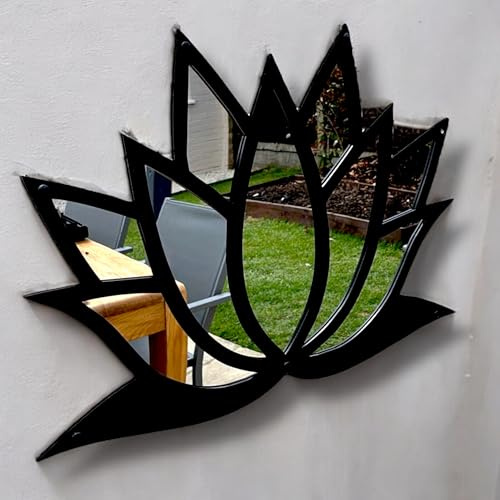 Servewell Lotus Flower Garden Mirror - 58cm X 35cm