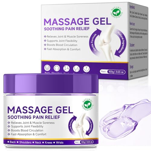 Gel per massaggio articolare | Crema massaggiante sollievo dal dolore al ginocchio – Assorbimento rapido con effetto a lungo termine non grassa sollievo per muscoli articolazioni piedi