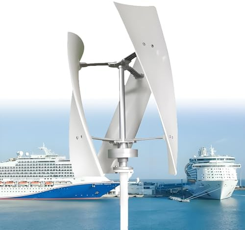 SHUMIAO Aerogenerador De Eje Vertical De 500 W, Kit De Sistemas Eólico Híbrido con Generador De Imanes Permanentes Y Controlador, Ideal para Uso Doméstico Y Comercial white-12V