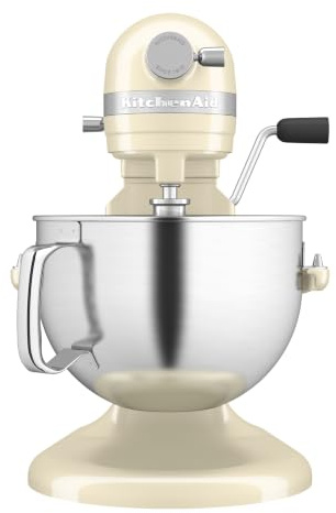 KitchenAid Artisan Bowl-Lift Stand Mixer, 5.6L Stainless Steel Bowl, 11 Speeds & Soft Start, Heavy Duty Full Metal Construction, Kneads 3.7kg Dough, Almond Cream