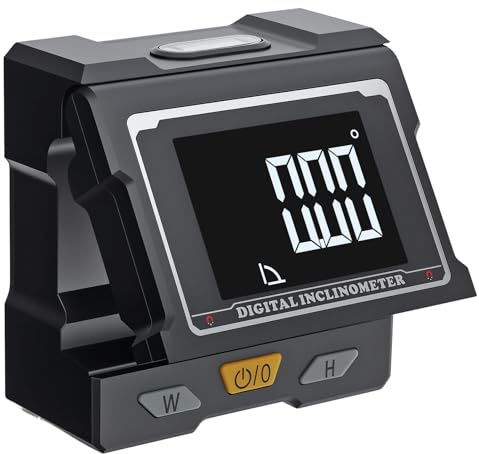 Neoteck Digital vinkelmätare Lutningsmätare med uppfällbart display, horisontella bubblor för träarbeten Bygg Dekoration DIY