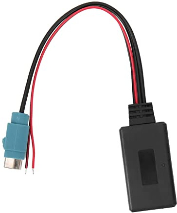 Klanata Modulo Bluetooth per auto Cavo AUX IN Adattatore audio wireless adatto per Alpine IDA X001 IVA 205R DVA 9861 Ri, ricevitore Bluetooth 12V per autoradio, ABS durevole di alta
