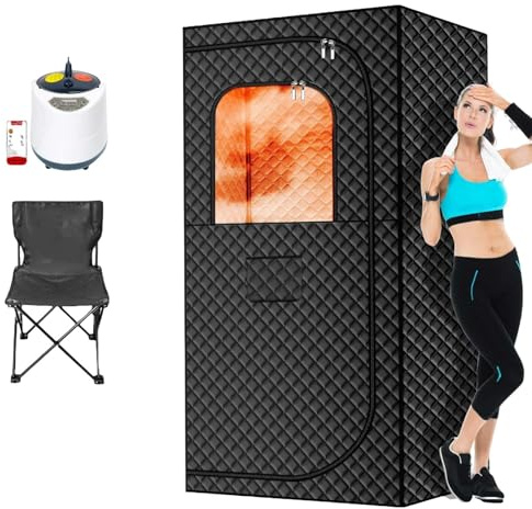 Spa Sauna Personnel, Sauna Vapeur 2l Pour Maison, 1200w, Tente De Sauna Portable, Chaise Incluse, Sauna à Température Réglable, Rapide à Chauffer, Détente Complète(80cm(31.4in))