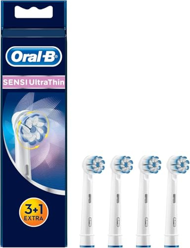 Braun Oral-B Sensi Ultrathin Ersatz-Aufsteckbürsten Für Elektrische Zahnbürste, 3+1 Stück
