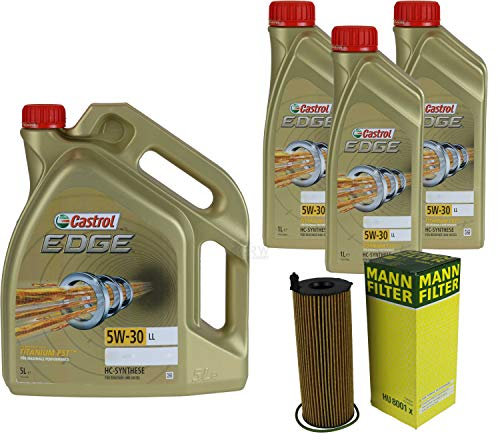 Filter Set Inspektionspaket 8 Liter Motoröl EDGE Titanium FST 5W-30 LL MANN-FILTER Ölfilter