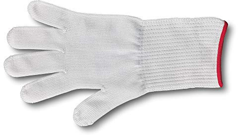 Victorinox Guanto protettivo Light, guanto da lavoro, per mani di coltello, taglio sicuro, catering, XL, bianco