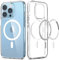 Spigen Ultra Hybrid MagFit Case for iPhone 13 Pro, Compatible with MagSafe Accessories - Clear White