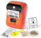 Phomemo M110 Etikettendrucker, Mini-Thermo-Aufkleber-Maschine,Handy Bluetooth Drucker für Barcode, Kleidung, Schmuck, Einzelhandel, Adresse kompatibel mit Android & iOS, mit 1-Rollen-Etikett, Orange