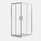 Box doccia 80x120 angolare scorrevole h190 vetro temperato trasparente 6mm trattamento anticalcare maniglia in acciaio inox 304 mod. Tenerife