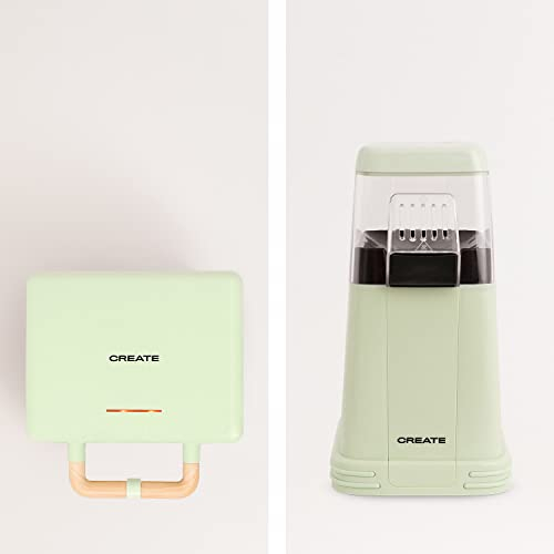 CREATE/PACK - POPCORN MAKER + STONE 3 IN 1 STUDIO/Palomitero+ Sandwichera grill y gofrera Verde