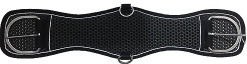 Majestic Ally Heavy Duty Mesh Cinch Girth Stainless Steal Buckles for Western Saddle (34 Inch)