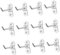 TOPBATHY 12 PièCes Crochets Pour Panneaux PerforéS En MéTal Argenté 5Cm - Organisateur IdéAl Pour Outils Accessoires Et DéCorations Dans Garage Cuisine Et Magasin