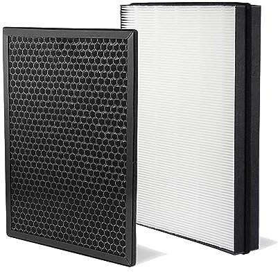 BAMBOOST Replacement True HEPA and Activated Carbon Filters Set for FY3432/10 and FY3433/10 Filter,Compatible with Philips AC3256/10,AC3259/10,AC4550/10 Air Purifier
