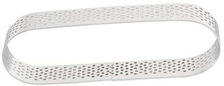 MAGICLULU Oval Tart Ring Mold Stainless Steel Cake Mold for Mousse Dessert Baking Fruit Tartlet Mould