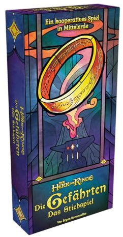 OFFICE DOG Asmodee Der Herr der Ringe: Die Gefährten Stichspiel - Kooperatives Kartenspiel, Strategiespiel für Erwachsene und Kinder ab 10 Jahren, 1 bis 4 Spieler, 20 Minuten - Deutsch