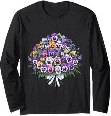 Stiefmütterchen Blumen Stiefmütterchen Liebhaber Gärtner Langarmshirt