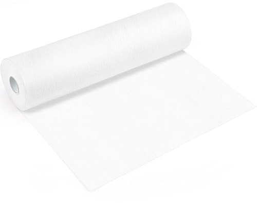 Vlies Tischläufer Weiß, 30 cm x 30 M, Zuschneidbar, 30 G/M² | Polyester-Vlies, Reißfest Und Zuschneidbar, Für Hochzeit, Geburtstag, Party Und Tischdeko Drinnen & Draußen
