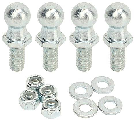 4 Pcs Perno Sferico 13mm con Filettatura 5/16in‑18 Kit Completo per Sospensioni a Gas Auto Barche Caravan e Applicazioni Industriali