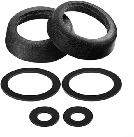 Gdfnmogo Cowhide Leather Water Pump Seal Set With Silica Gel Rings Replacement Parts For Manual Well Pump Gasket Set Model 75 Garden Farm Irrigation System(black)