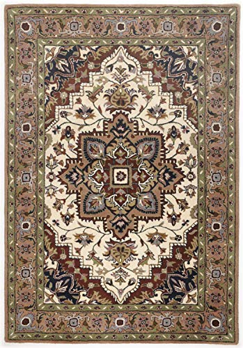 THEKO die markenteppiche Orientteppich HERIZ Creme-braun Groesse 190 x 290 cm