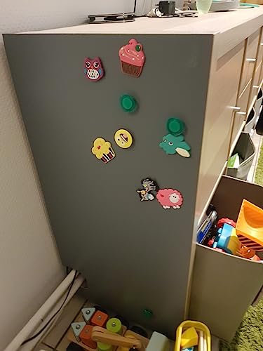 Tafelfolien-Shop | 12 Größen | Magnetfolie Tafelfolie Magnet-Tafel | Farbe: Grau | selbstklebend & magnetisch (40x30 cm)