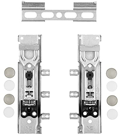 5 Sets verdeckte Schrankaufhänger TH6402 Tragkraft 178 kg | mit teilbaren Schrankschienen verstellbarer Wandhalter für Oberschrank Stahl verzinkt von SOTECH