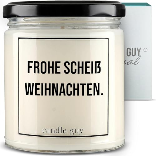candle guy Duftkerze im Glas [Brennzeit 70h] - Duft-Kerze handgemacht mit Spruch | Freches Geschenk für Frauen, Freundin, Geburtstag | 100% Sojawachs, schöne natürliche Düfte mit ätherischem Öl