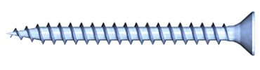 Vi-PORT® Q200 Plus Spanplattenschrauben Torx mit Flachsenkkopf Vollgewinde Stahl Ø 3-6 x L 12-40 mm verzinkt blau passiviert (1000, Ø 4,5 mm x L 30 mm)