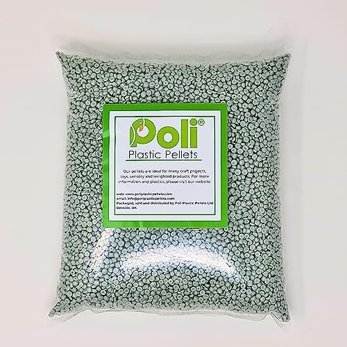 Pellets de plástico reciclado. Ideal para rellenar mantas pesadas, osos, muñecas y otros proyectos de manualidades (1 kg)