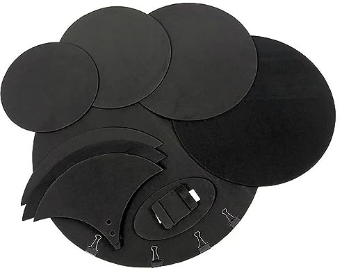 ISTOVO 10pcs Endschalldämpfer Set für & Snare Pad Sound Off EVA Still Schlagzeug Set