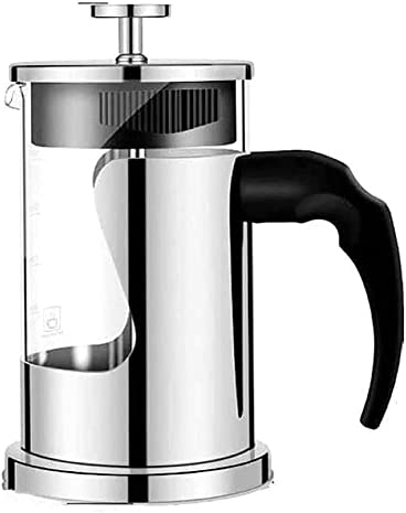 Cafetera de prensa, prensa de café, caffettiere, cafetera, cafetera/tetera individual, prensa de café pequeña con filtro de acero inoxidable, jarra de borosilicato alto, cafetera con mango de bambú, f
