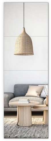 Vasemouh 4 Piezas Espejo de Pared, Espejos sin Marco, Espejos Adhesivos, Espejo de Pared Decorativo para Casa,Salón, Baño, Dormitorio (30x40 cm).