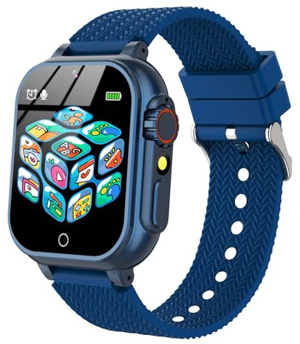 kaacly Kids Smart Watch with Pedometer Learning Cards Story Music Player Alarm Clock Kids Watch for Boys Girls Birthday Gifts Ages 4-12