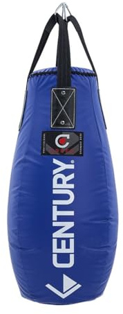 Century Creed 60 lb. Tear Drop Heavy Bag - Blue | Combat Sports Training Bag | Muay Thai Heavy Bag | Kickboxing MMA Teardrop Punching Bag | Reinforced Foam Lined | Durable Vinyl | 60 lbs - Blue