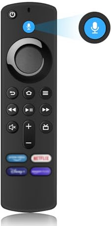 Télécommande Vocale 3 Gén, Télécommande de Remplacement Intelligente, Télécommande Universelle Smart TV, Adaptée aux Smart TV Stick/Cube (1/2 Gen/3 Gen/Lite/4K/4K Max) (3 Gen)