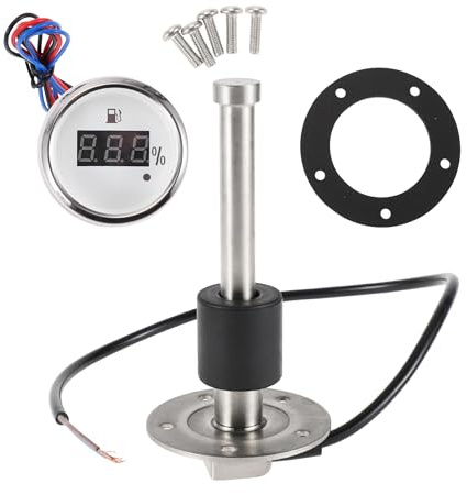 VekAuto Sensor De Combustible Y Medidor Plateado 1Pc Multiuso Metal
