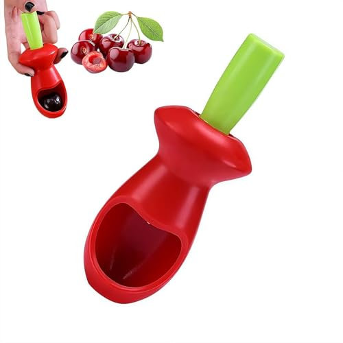 LQQDREX Cherry Pitter Remover Tool, 2025 Upgrade Hand-held Push Cherry Seed Remover, Multi-Function Cherries Stoner Seed Remover Tool, for Make Fresh Cherry Dishes, Cherries Pie,Cocktail Cherries