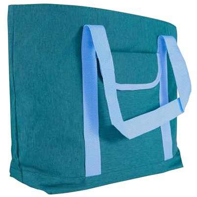 Idena 50131 - Kühltasche mit 16 Liter Fassungsvermögen, ca. 44 x 32 x 14 cm, isolierte Shopper Tasche mit Zwei Tragegriffen, Vortasche und Reißverschluss