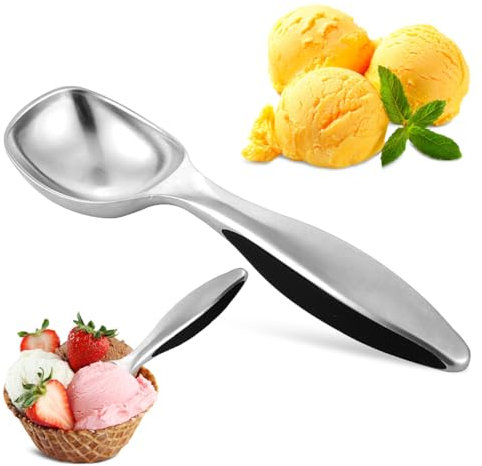 Antiaderente Antigelo Paletta per Gelato, Paletta per Gelato in Lega di Zinco, Porzionatore per Gelato Antiaderente, Facile da Pulire e Durevole Cucchiaio Gelato, per Biscotti,Purea di Patate,Polpette