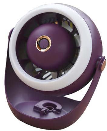 Ventilatore da tavolo piccolo ventilatore silenzioso USB ventilatore da tavolo con luce LED ricaricabile elettrica