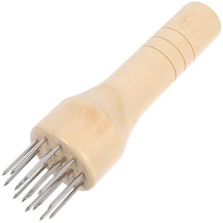NIYANGLE Attendrisseur De Bœuf en Acier Inoxydable Marteau À Viande À Aiguilles avec Manche en Bois Ergonomique Outil Manuel pour Bœuf Poulet Et Porc Cuisine Maison Et Professionnelle
