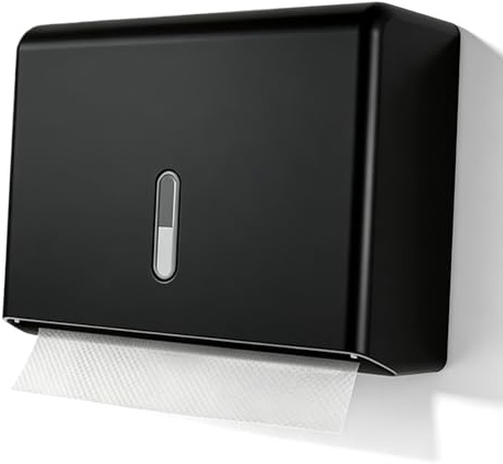 Papierhandtuchspender, Handtuchspender, 200+ Blätter Paper Towel Dispenser, Abs Multifold-Handtuchspender, Ohne Bohren Wandmontierter Taschentuchspender Für Badezimmer, Küche, Hotel, Restaurant
